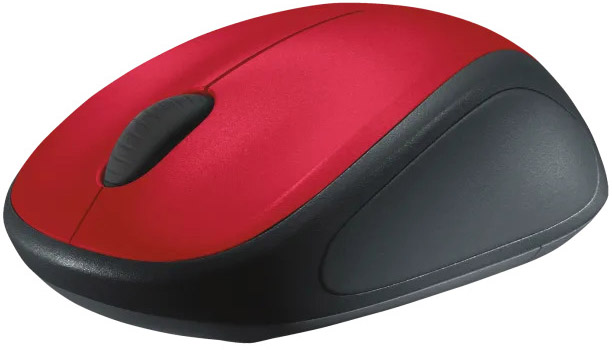 Logitech - Ratón Óptico Logitech M235 Wireless Rojo