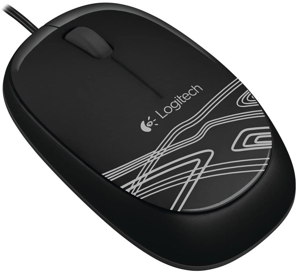 Logitech - Ratón Óptico Logitech M105 1000DPI - Negro