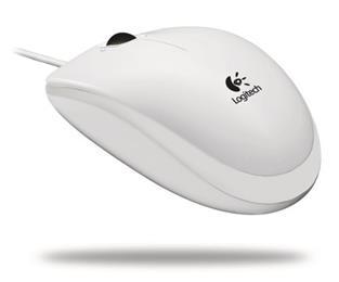 Logitech - Ratón Óptico Logitech B100 Blanco