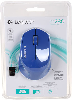 Logitech - Ratón Óptico Logitech M2820 Wireless 1000DPI Azul