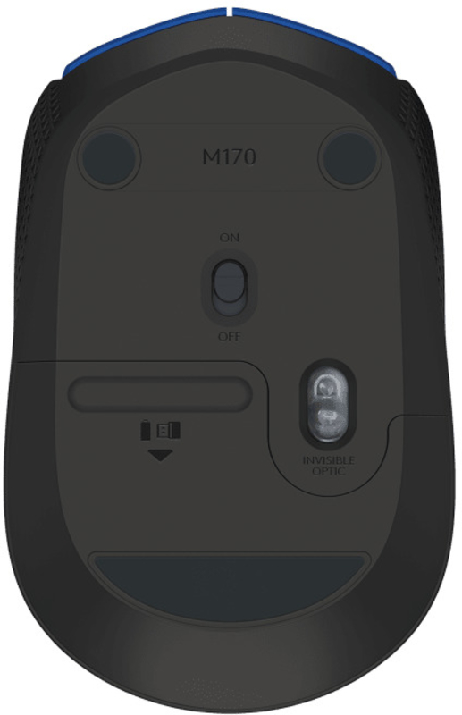 Logitech - Ratón Óptico Logitech M171 Wireless Azul