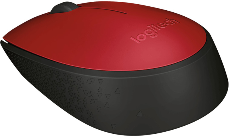 Logitech - Ratón Óptico Logitech M171 Wireless Rojo