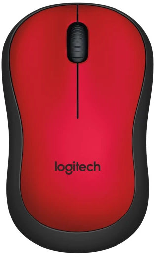 Logitech - Ratón Óptico Logitech M220 Silent Wireless 1000DPI Rojo