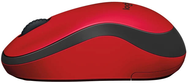 Logitech - Ratón Óptico Logitech M220 Silent Wireless 1000DPI Rojo