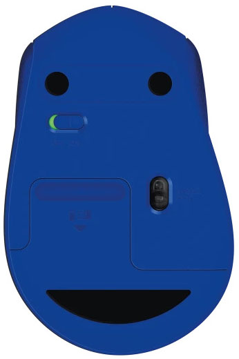 Logitech - Ratón Óptico Logitech M330 Silent Plus Wireless 1000DPI Azul
