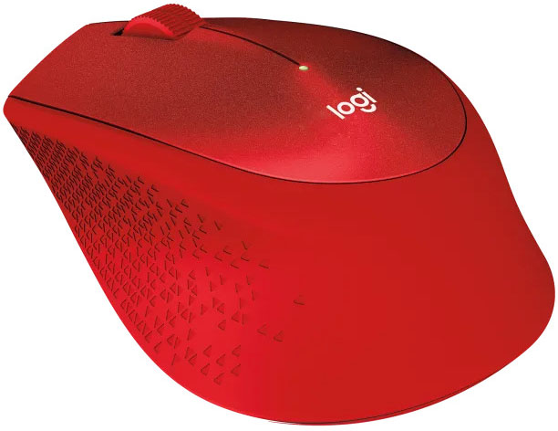 Logitech - Ratón Óptico Logitech M330 Silent Plus Wireless 1000DPI Rojo