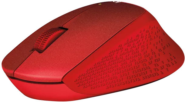 Logitech - Ratón Óptico Logitech M330 Silent Plus Wireless 1000DPI Rojo