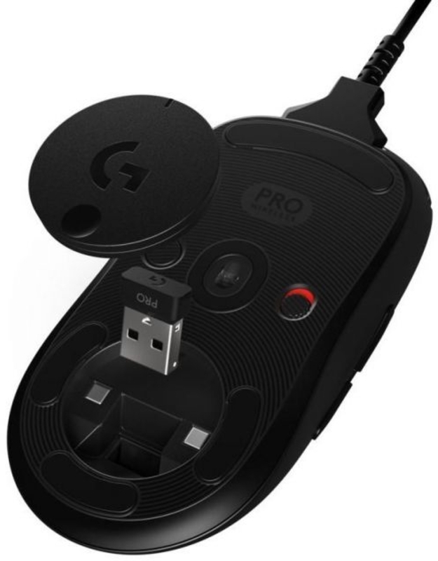 Logitech - Ratón Logitech G Series PRO Wireless Gaming RGB Negro