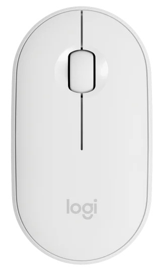 Logitech - Ratón Óptico Logitech Pebble M350 Wireless 1000DPI Blanco