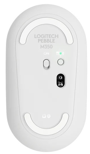 Logitech - Ratón Óptico Logitech Pebble M350 Wireless 1000DPI Blanco