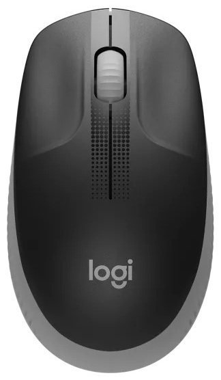 Logitech - Ratón Óptico Logitech M190 Full-Size Wireless 1000DPI Gris