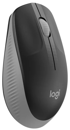 Logitech - Ratón Óptico Logitech M190 Full-Size Wireless 1000DPI Gris