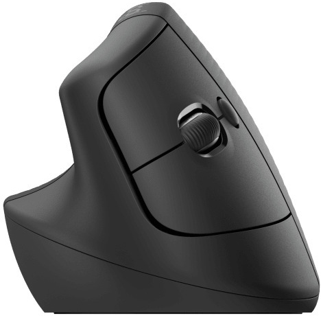 Logitech - Ratón Laser Logitech Lift Vertical Ergonómico Wireless 4000DPI Graphite - Mão Direita