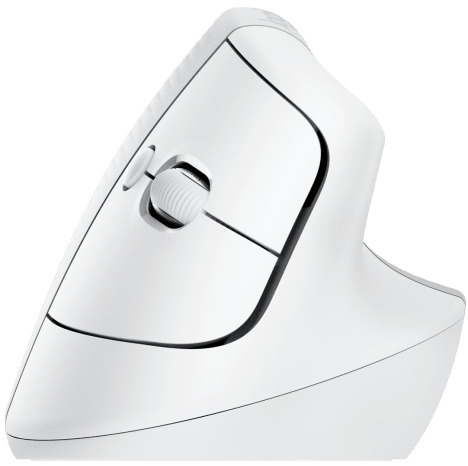 Logitech - Ratón Laser Logitech Lift Vertical Ergonómico Wireless 4000DPI Blanco