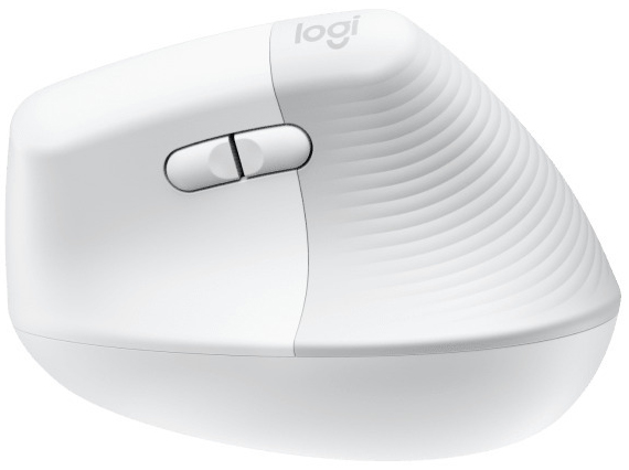 Logitech - Ratón Laser Logitech Lift Vertical Ergonómico Wireless 4000DPI Blanco