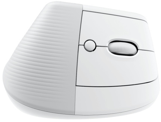 Logitech - Ratón Laser Logitech Lift Vertical Ergonómico Wireless 4000DPI Blanco - para MacOS / iPadOS