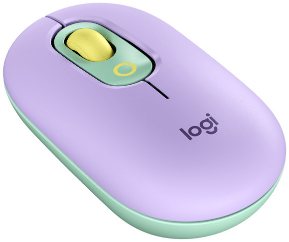 Ratón Óptico Logitech POP Mouse Wireless 4000DPI Violeta