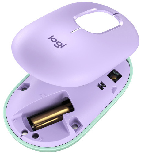 Logitech - Ratón Óptico Logitech POP Mouse Wireless 4000DPI Violeta