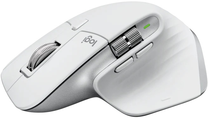 Logitech - Ratón Óptico Logitech MX Master 3S Advanced Wireless 8000DPI Blanco Para Mac