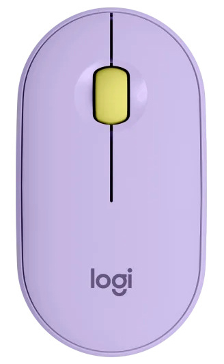 Ratón Óptico Logitech Pebble M350 Wireless 1000DPI Lavanda