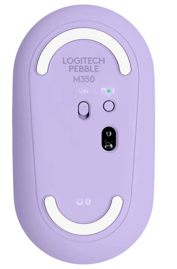 Logitech - Ratón Óptico Logitech Pebble M350 Wireless 1000DPI Lavanda