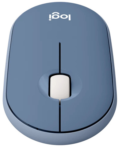 Logitech - Ratón Óptico Logitech Pebble M350 Wireless 1000DPI Azul Blueberry