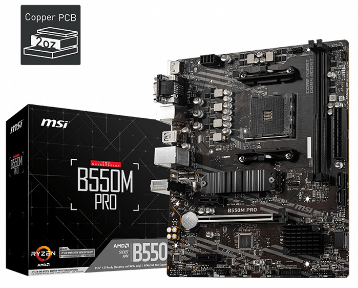 MSI - Placa Base MSI B550M PRO