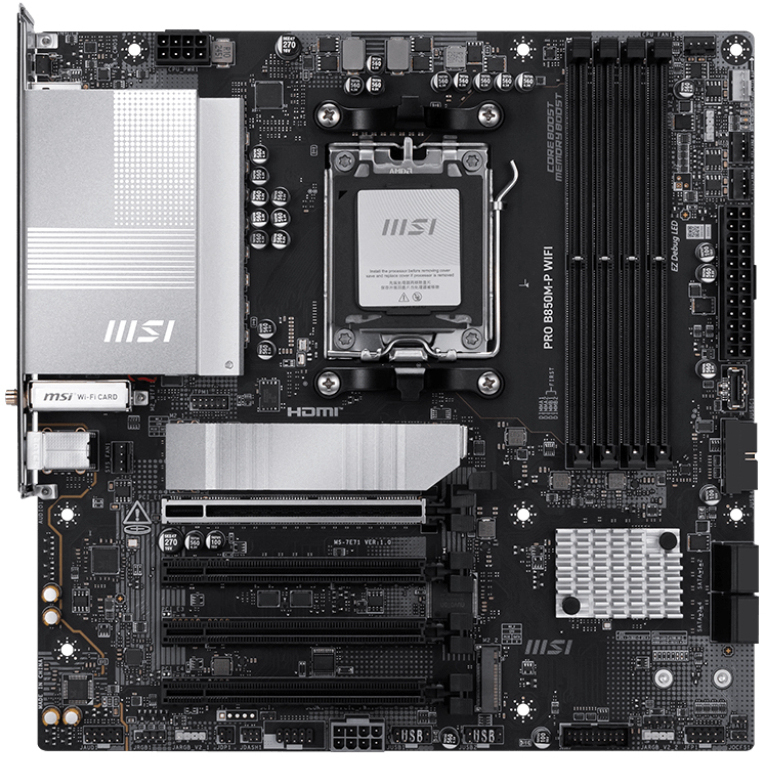 MSI - Placa Base MSI B850M-P PRO WIFI