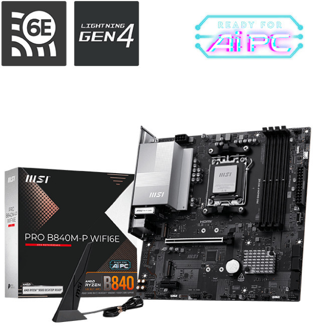 Placa Base MSI PRO B840M-P WIFI6E
