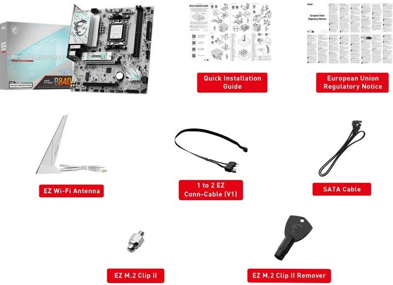 MSI - Placa Base MSI B840M GAMING PLUS WIFI6E
