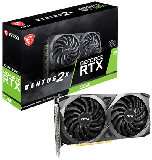 MSI - ** B Grade ** Tarjeta Gráfica MSI GeForce® RTX 3060 VENTUS 2X OC 12GB GDDR6