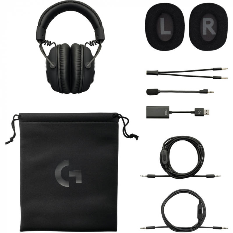 Logitech - Auriculares Logitech G Series G PRO X Gaming Negro