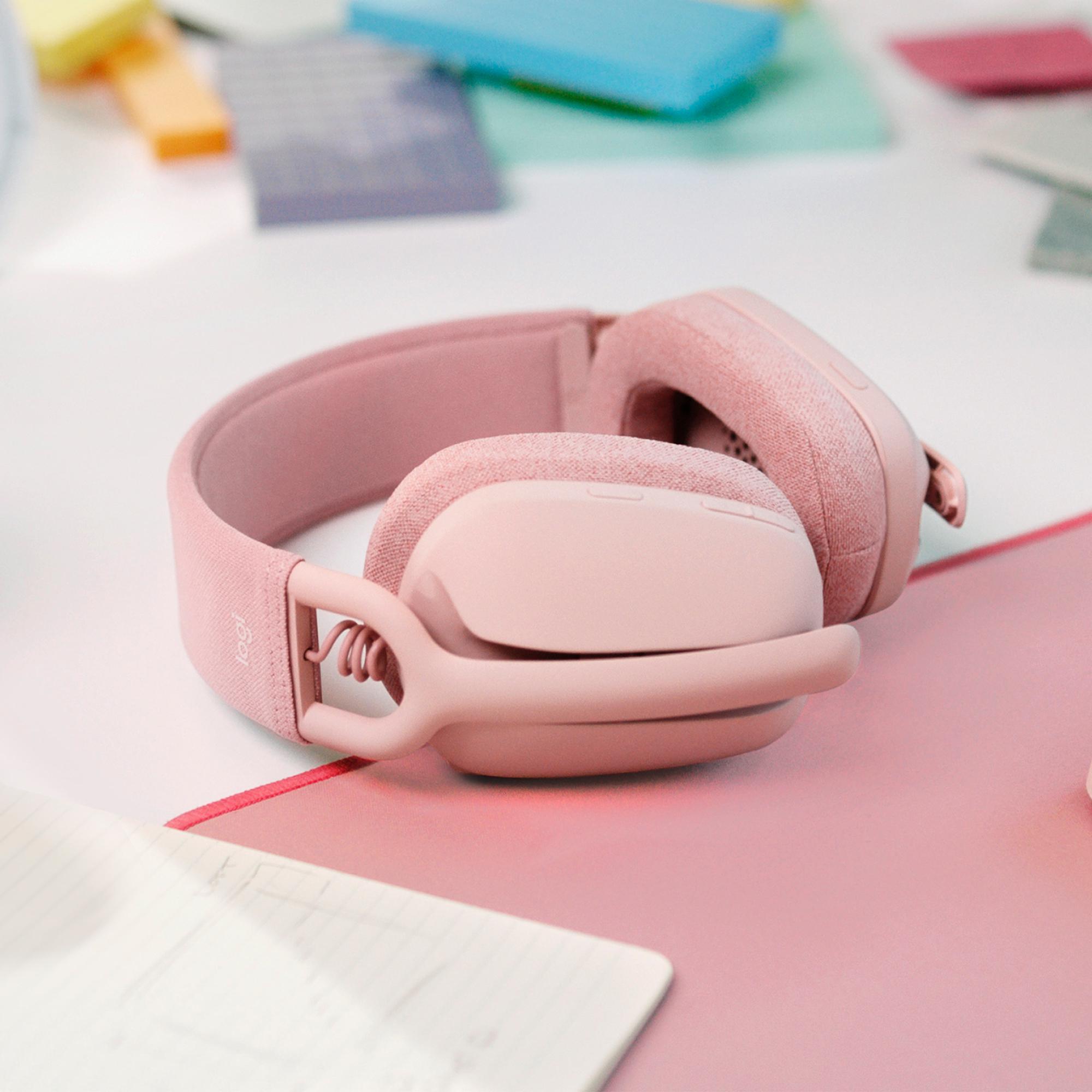 Logitech - Auriculares Logitech ZONE Vibe 100 Wireless Rosa