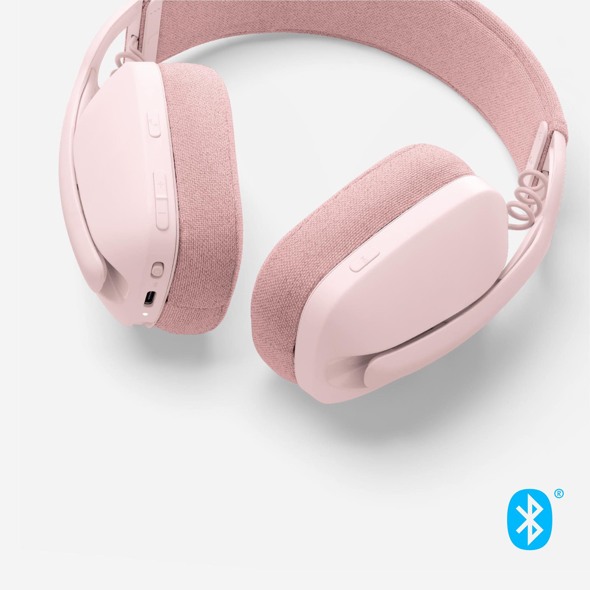 Logitech - Auriculares Logitech ZONE Vibe 100 Wireless Rosa