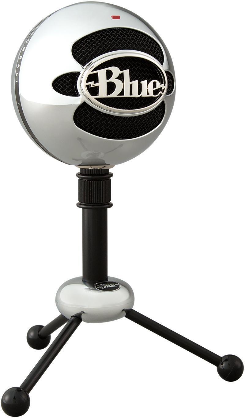 Logitech - Microfone Logitech for Creators Blue Snowball Condensador PC/Mac Brushed Aluminium