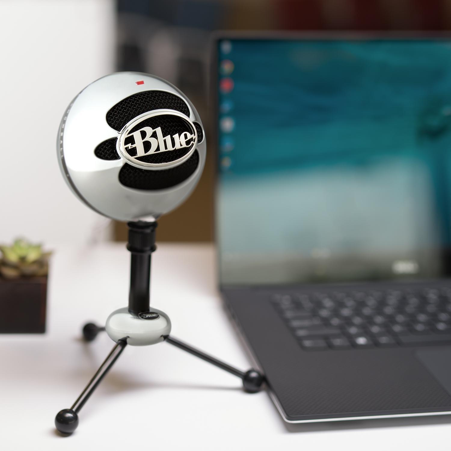 Logitech - Microfone Logitech for Creators Blue Snowball Condensador PC/Mac Brushed Aluminium