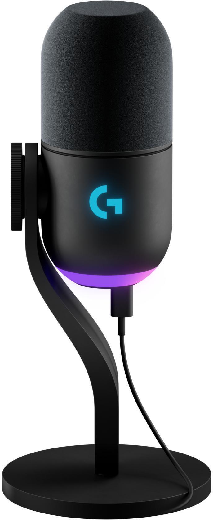 Logitech - Microfone Logitech G Yeti GX LightSync RGB Preto