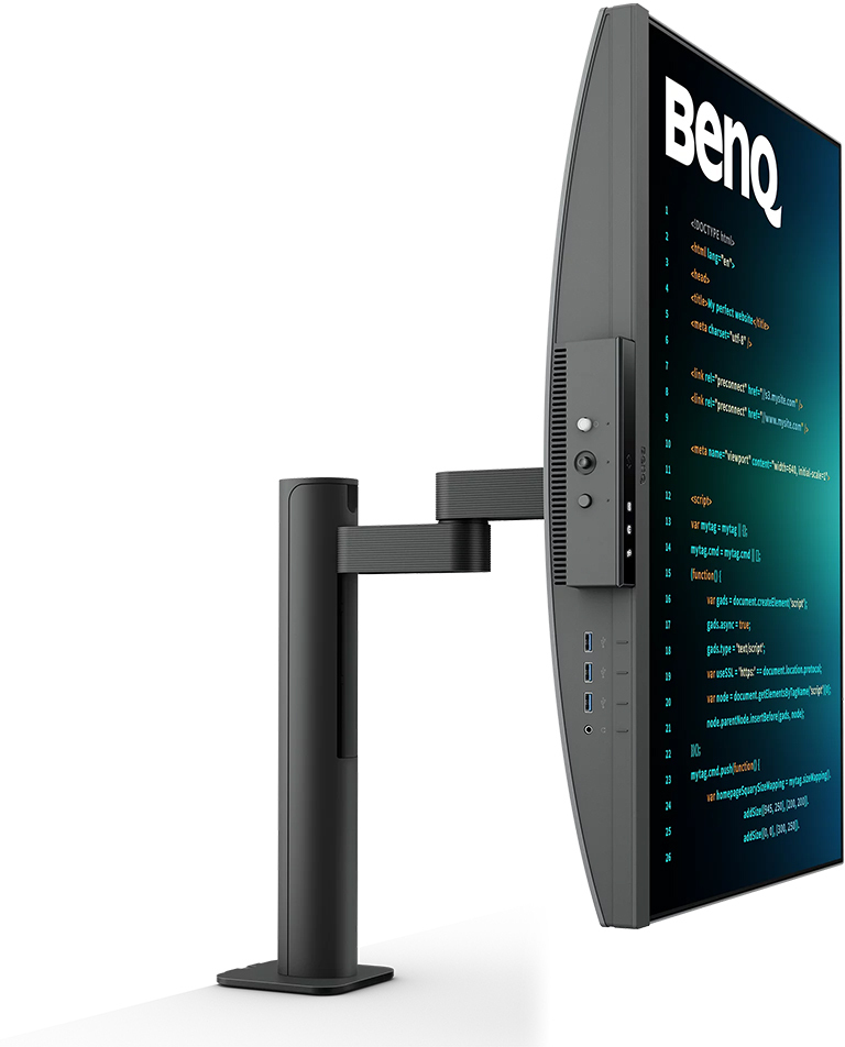 Benq - Monitor BenQ Programming 28.2" RD280UA IPS 4K+ Daisy Chain USB-C (PD90W) Coding Modes Backlight e Flexible Arm