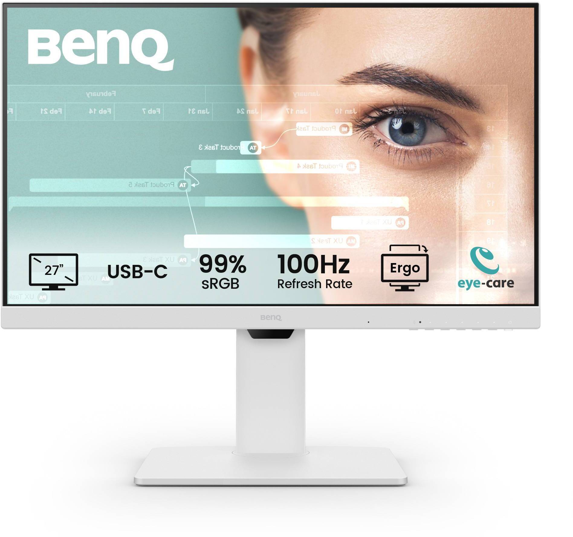 Monitor BenQ 27" GW2786TC IPS FHD 100Hz USB-C Aj. Altura