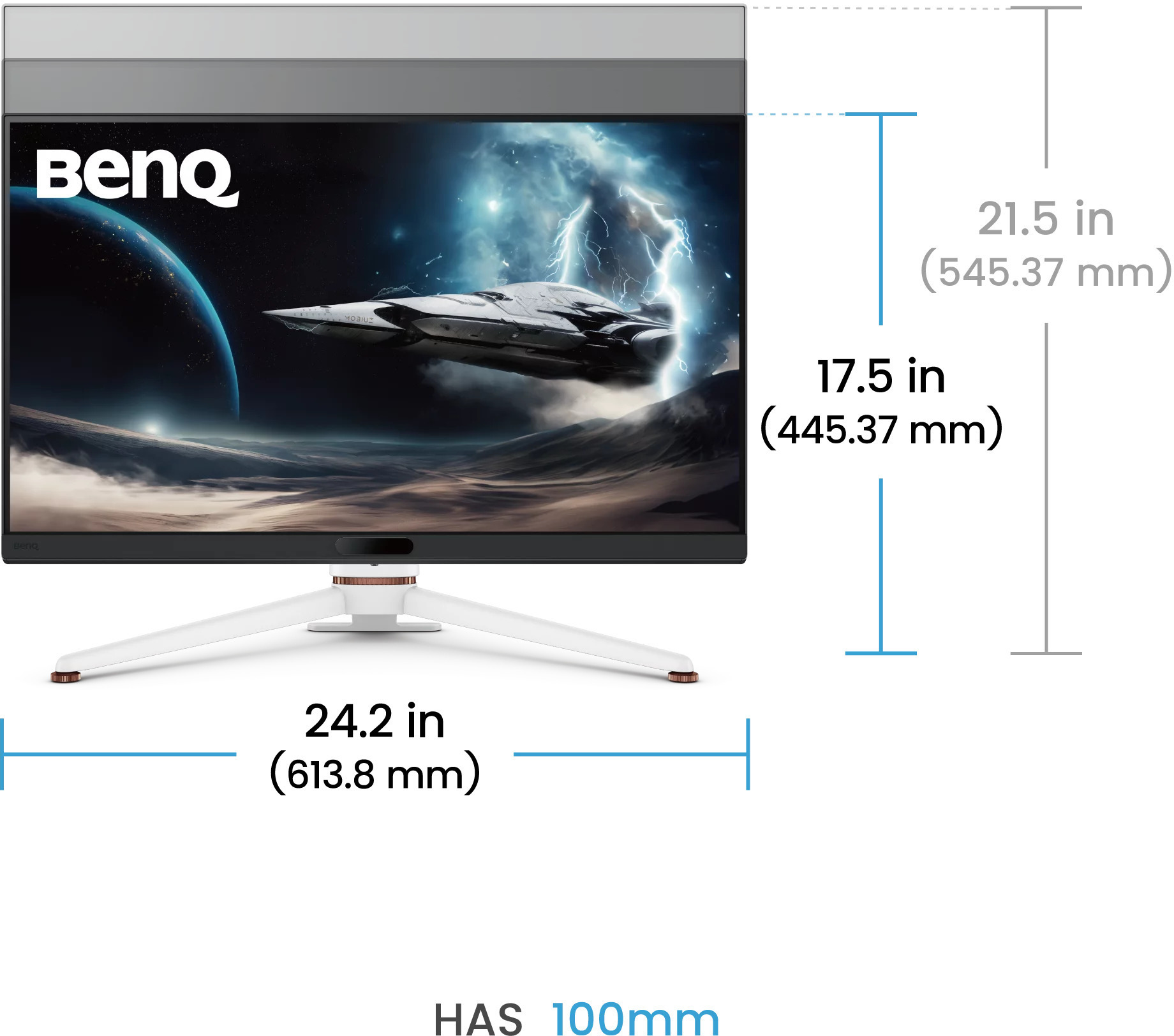 Benq - Monitor BenQ MOBIUZ 27" EX271U IPS 4K 165Hz 1ms FreeSync Premium HDR400