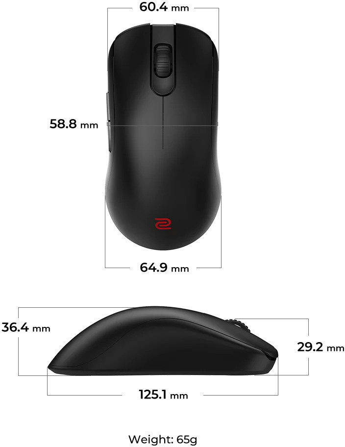 Benq - ZOWIE Ratón FK2-DW 4K Wireless