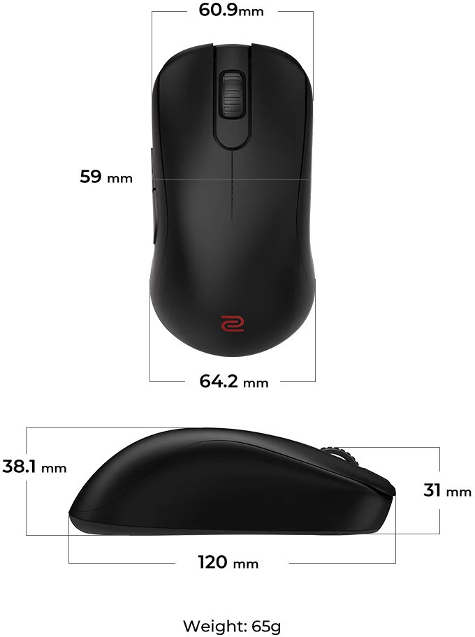 Benq - ZOWIE Ratón S2-DW 4K Wireless