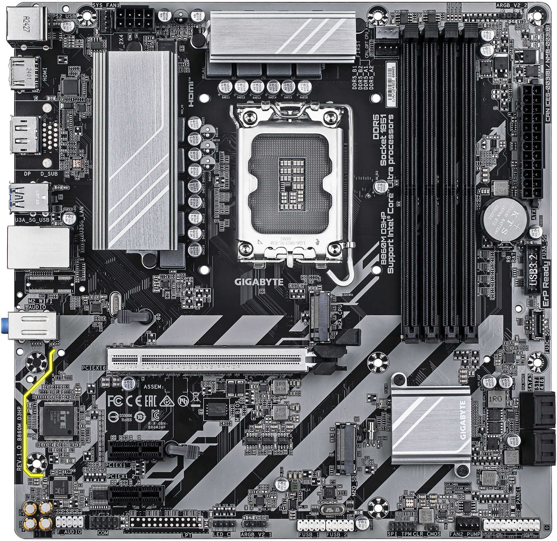 Gigabyte - Placa Base Gigabyte B860M D3HP