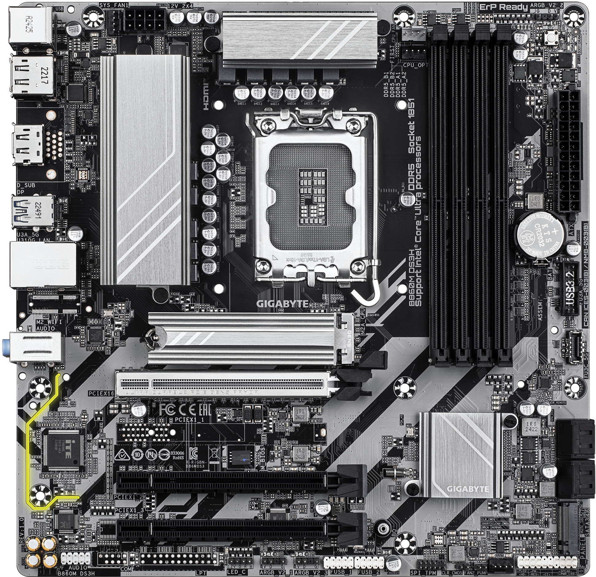 Gigabyte - Placa Base Gigabyte B860M DS3H