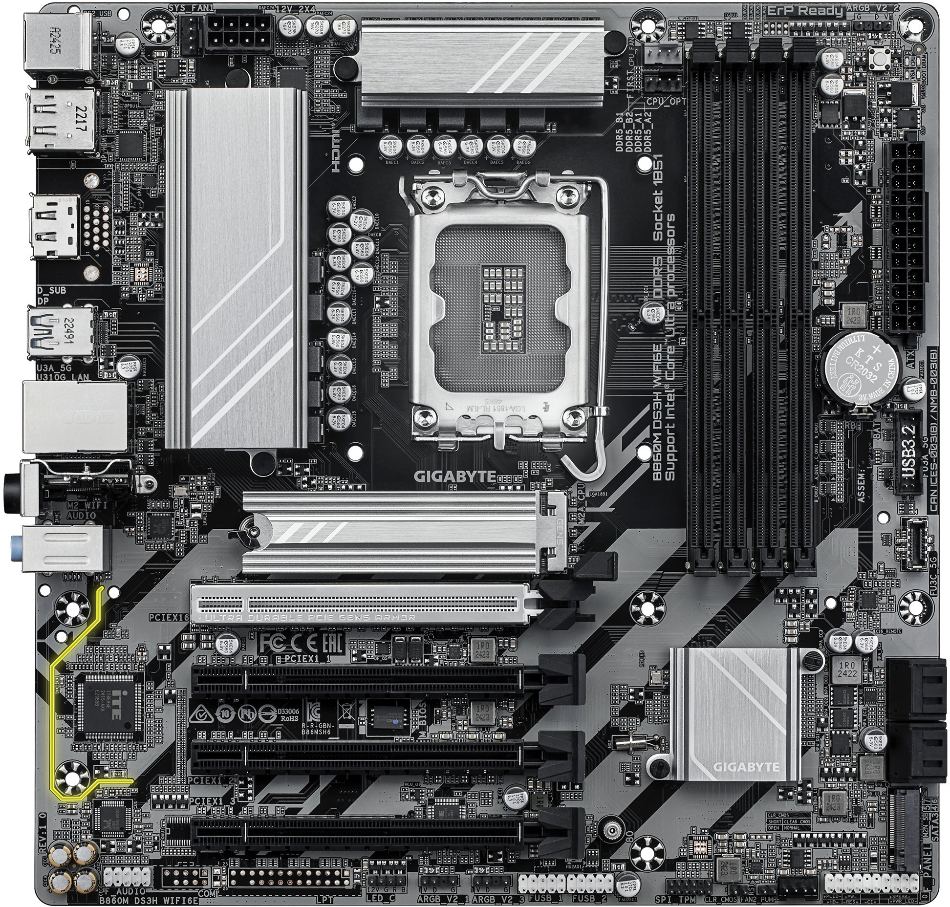 Gigabyte - Placa Base Gigabyte B860M DS3H WIFI6E