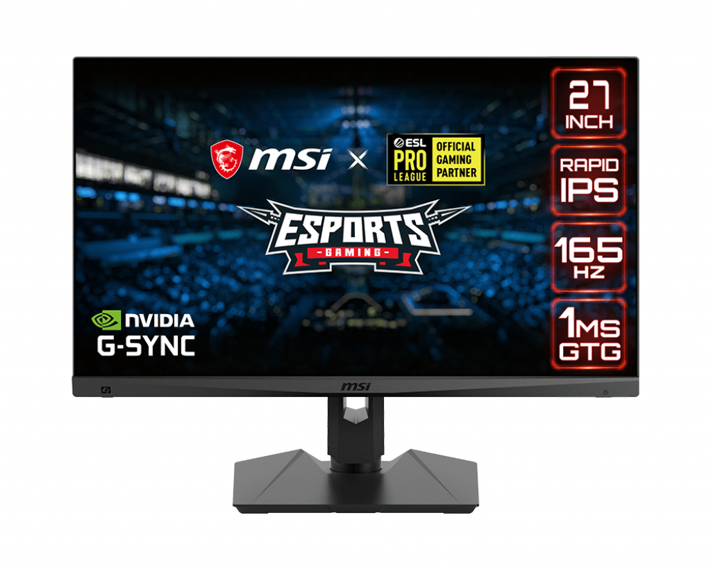 MSI - Monitor MSI 27" Optix MAG274QRF-QD IPS WQHD 165Hz 1ms G-Sync Compatible