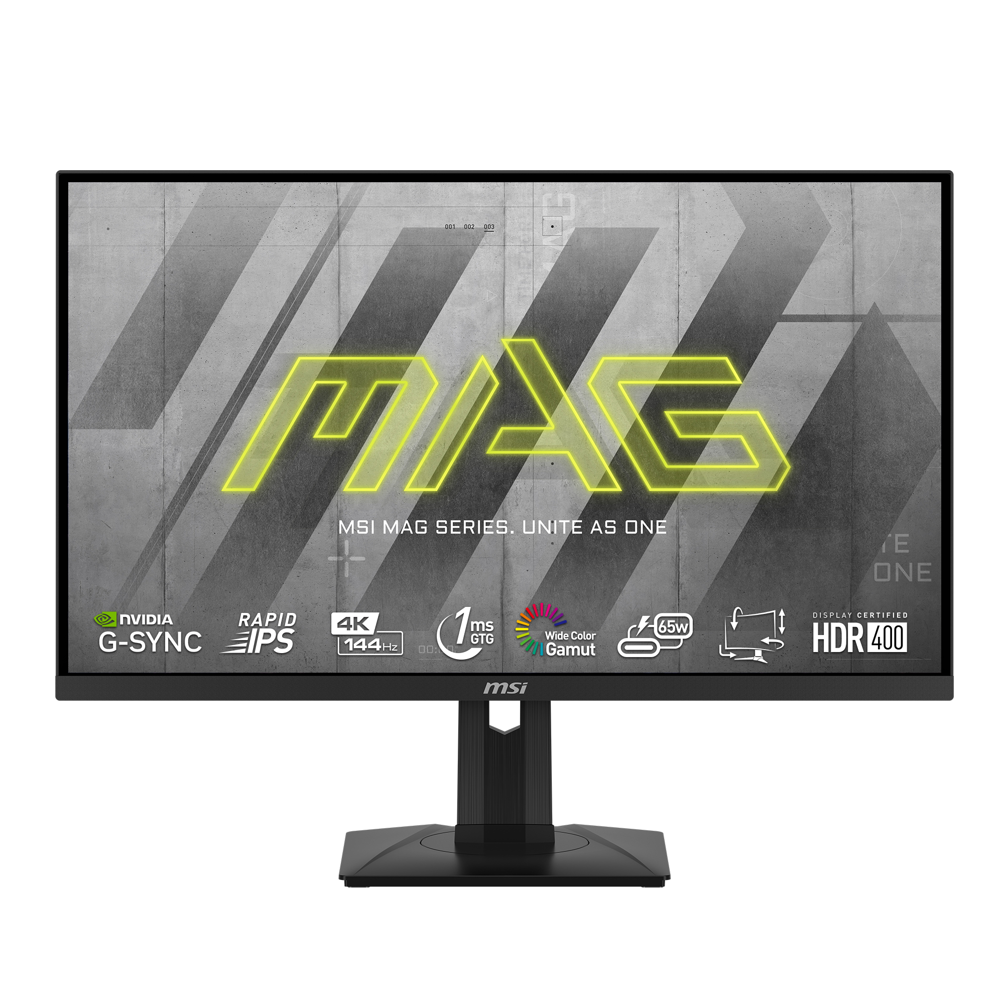 MSI - Monitor MSI 27" MAG 274UPF Rapid IPS 4K 144Hz 1ms G-Sync Compatible