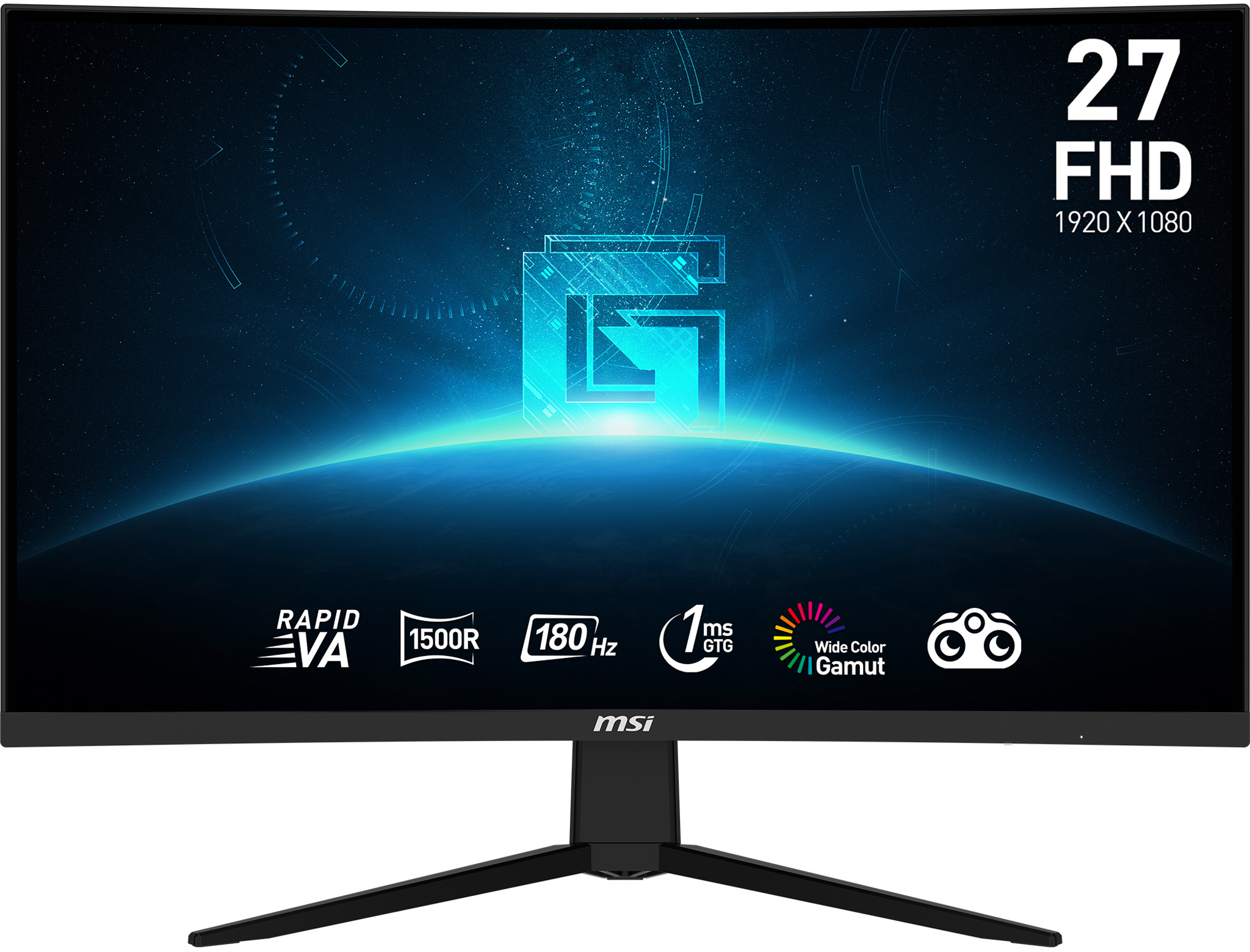 Monitor Curvo MSI 27" G27C3F VA FHD 180Hz 1ms FreeSync Premium