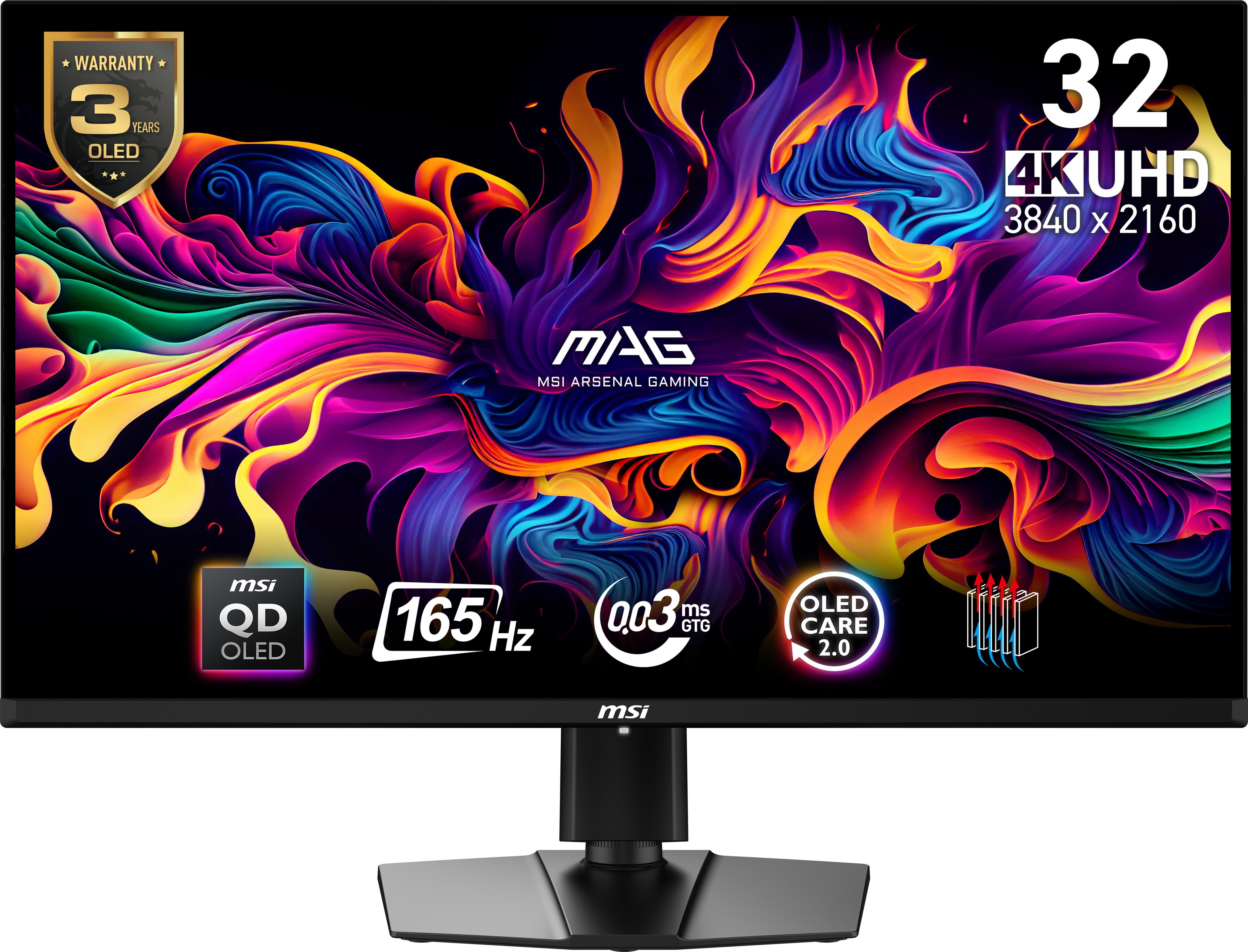 MSI - Monitor MSI 31.5" MAG 321UP QD-OLED 4K 16:9 165Hz FreeSync Premium HDR400 (0.03ms)