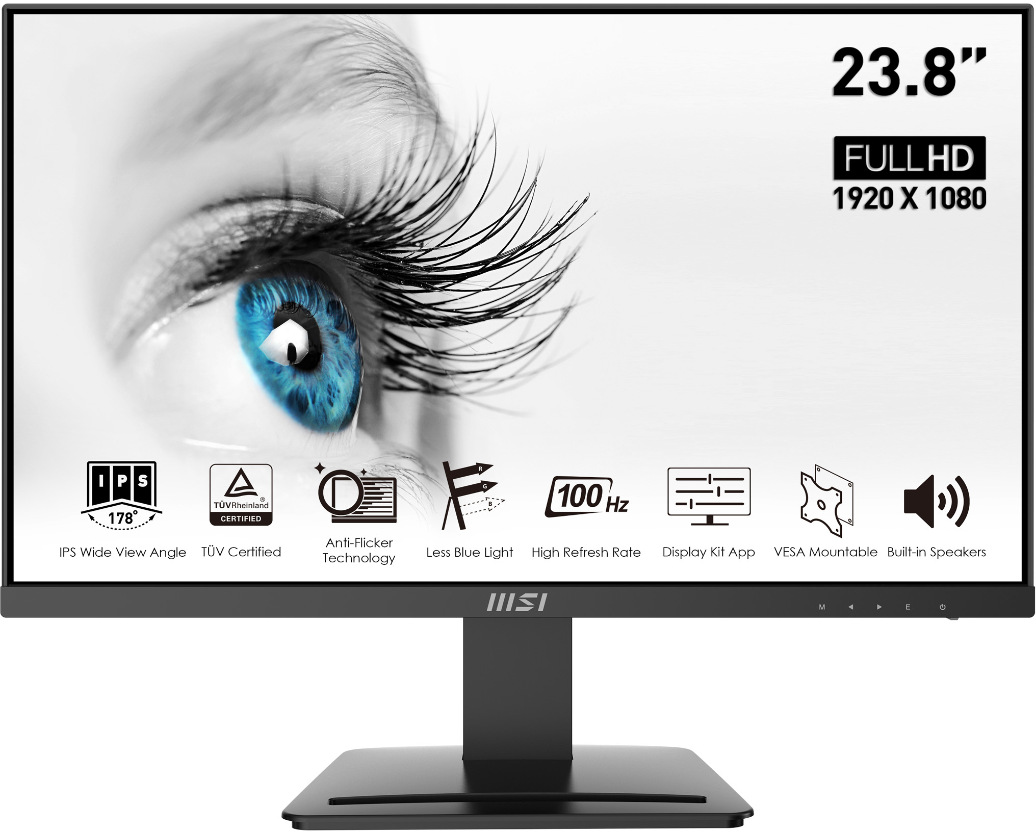 Monitor MSI 23.8" PRO MP243X IPS FHD 100Hz FreeSync (Adaptive Sync)